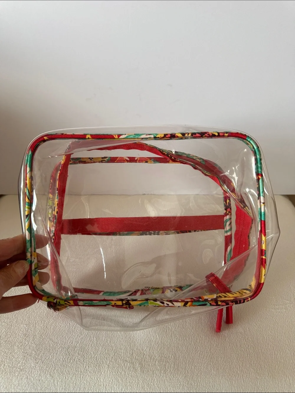 Vera Bradley clear cosmetic bag